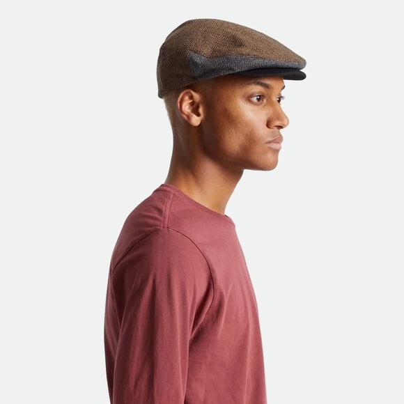 BRIXTON black brown grey hooligan baggy snap cap NWT sz M - Picture 8 of 8